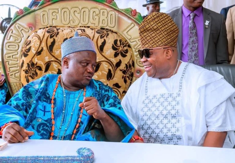 15th Anniversary: Adeleke Felicitates With Ataoja Of Osogbo