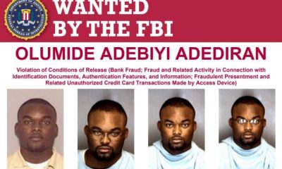 FBI Offers $10,000 Reward for Nigerian Wanted Over Bank Fraud