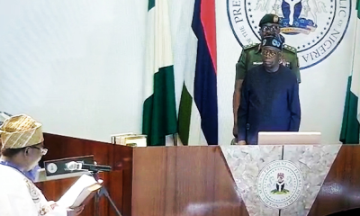 Tinubu Swears In Prof. Joash Amupitan As INEC Chairma