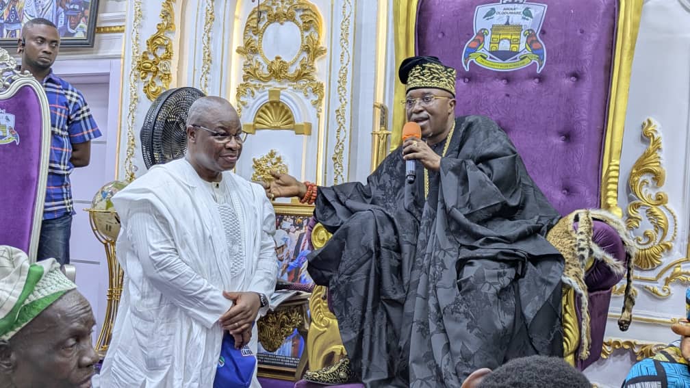 Osun 2026: APC Aspirant, Ogunbiyi Seeks Royal Blessings From Oluwo Of Iwoland