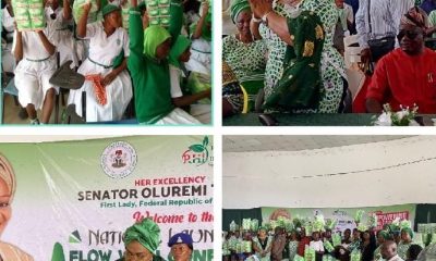 Renewed Hope Agenda: Osun First Lady Distributes 10, 000 sanitary pad to schoolgirls