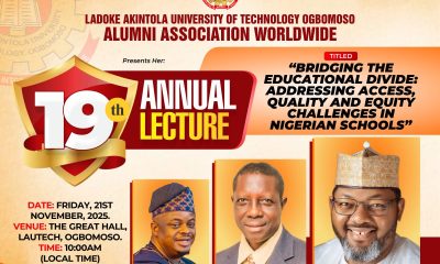 LAUTECH Alumni Set For 19th Annual Lecture On Nigeria’s Educational Challenges