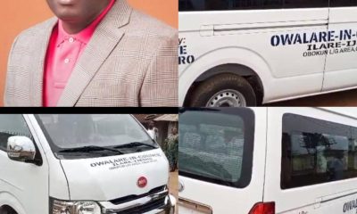 Seye Famojuro Donates Brand New 14-Seater Bus to Owalare-in-Council