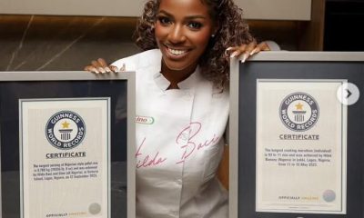 Hilda Baci Bags Guinness World Record Plaque For Largest Jollof Rice Pot