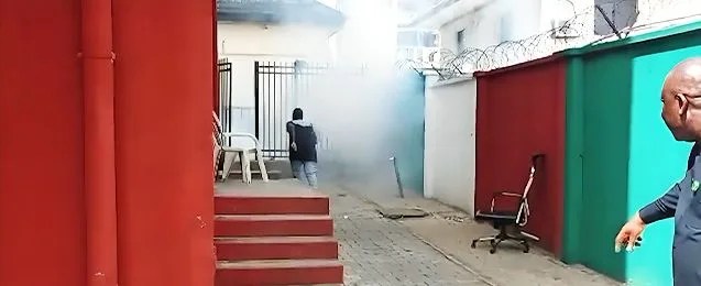 PDP Headquarters Erupts In Chaos As Rival Factions Clash