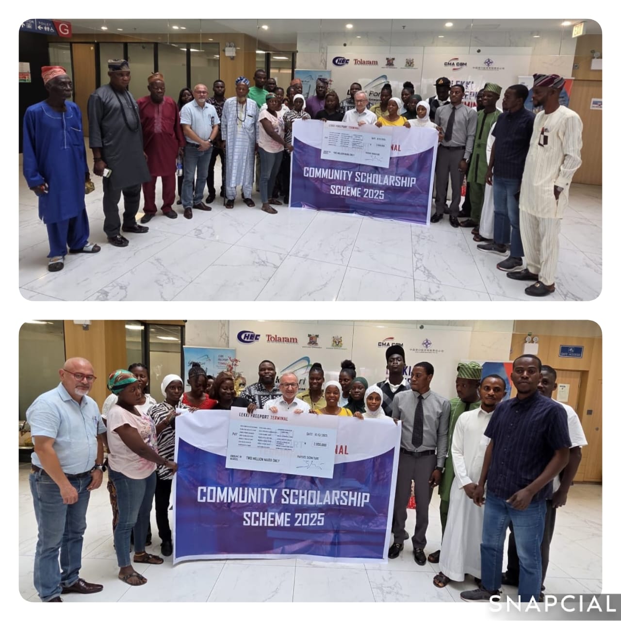 Lekki Freeport Terminal Awards N2 Million Scholarship to 20 Public University Students In Host Communities