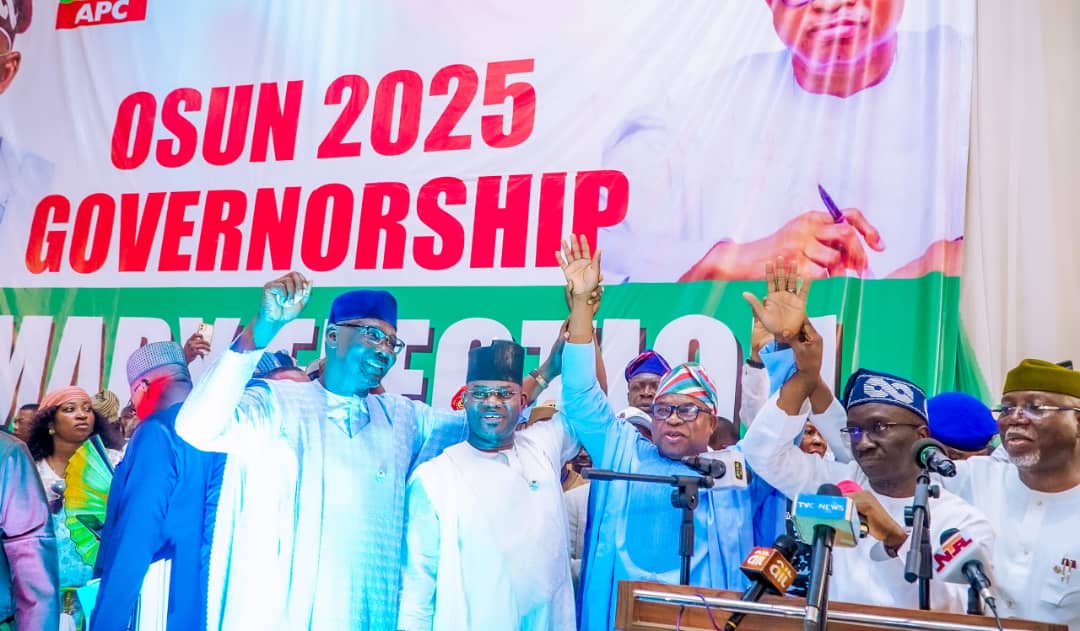 Breaking: Osun 2026: 1,660 Delegates Affirm Oyebamiji As APC Governorship Candidate