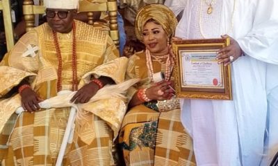 Oba Adekunle Adeagbo Installs Chief Aminu Sule As Bobajiroro of Moba Land