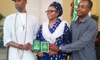 Atiku’s First Daughter,Fatima Picks ADC Membership Card In Abuja