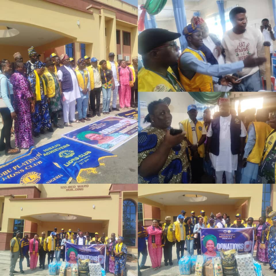 Lions Club International Celebrates First Babies Of The Year in Osun, doles cash, food items, care items