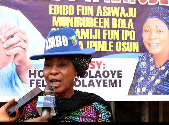 Governorship Poll: Osun APC Chieftain, Felicia Olayemi Urges Charity, Peaceful Elections