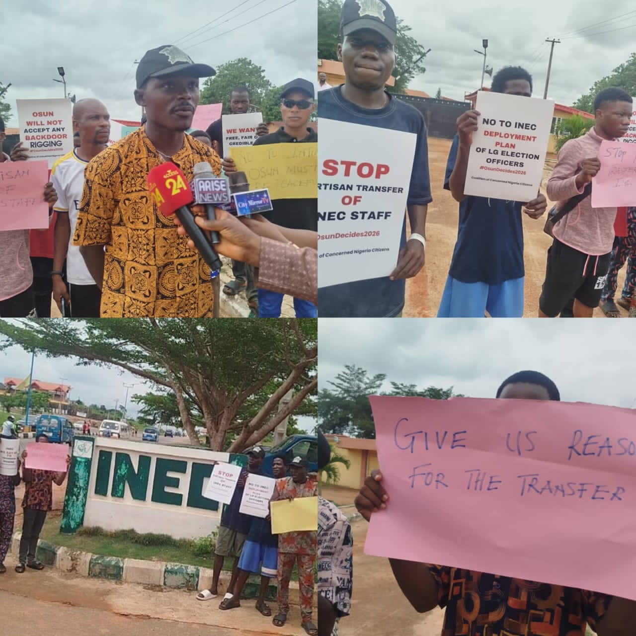 Group Petitions INEC Over Osun REC Transfer, wave of postings, alleges bias ahead of Gov'ship election