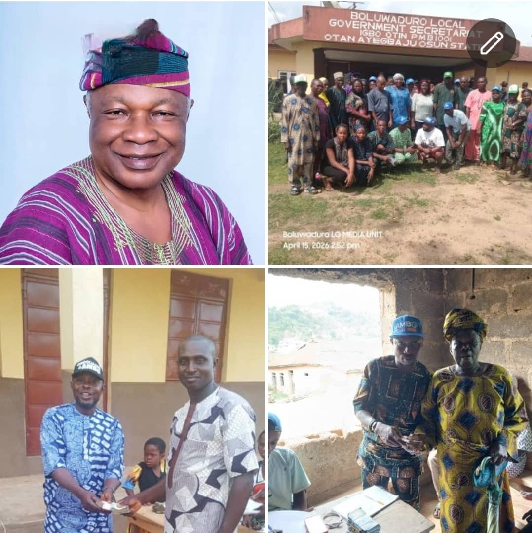 Encomium As Boluwaduro LG Chairman Distributes N50,000 Empowerment Grants To Residents