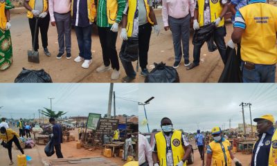 Osun: Igbajo Achievers Lions Club Drives Environmental Sanitation At Owode Ede Market