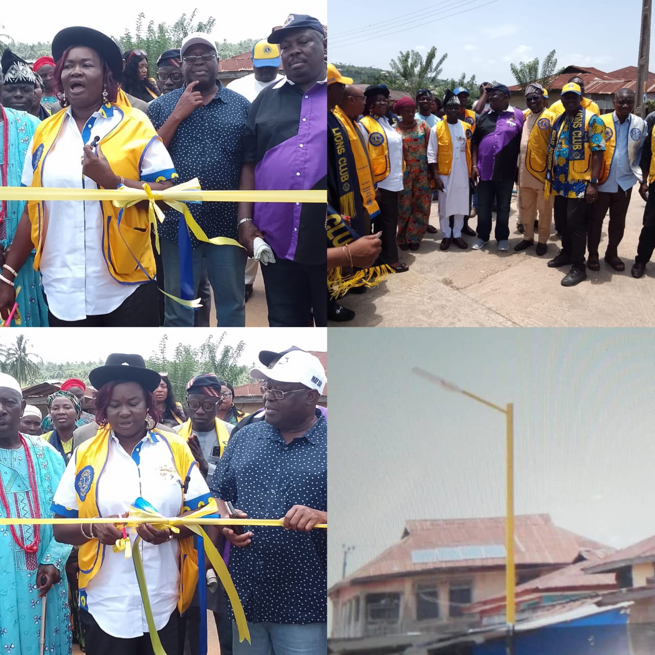 Osun: Igbajo Achievers Lions Club Installs Solar Street Lights To Boost Security, Development