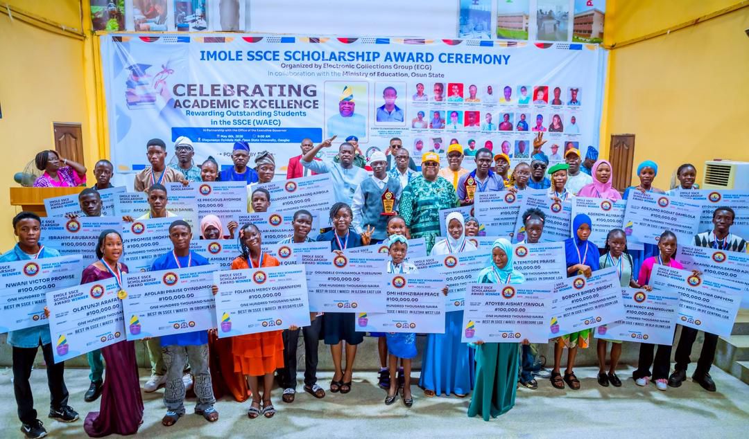Adeleke Urges Students to Dream Bigger as Osun Rewards WAEC Top Performers