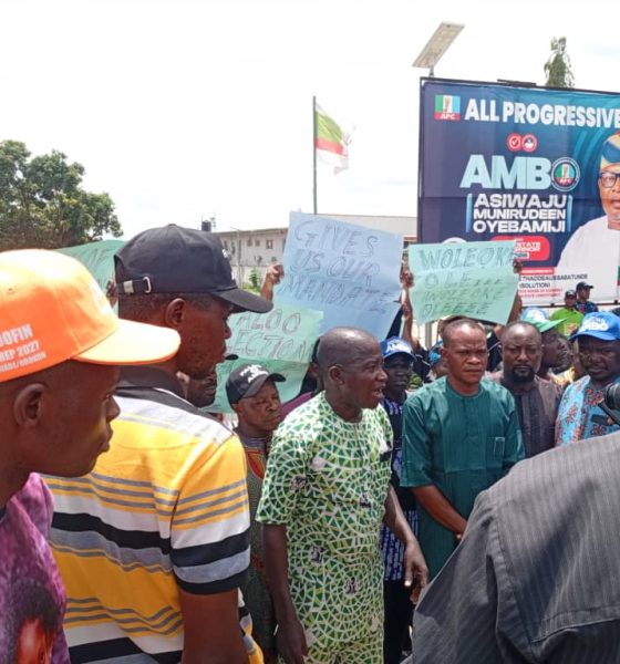 Obokun APC Members Protest Alleged Manipulation of Assembly Primary Results
