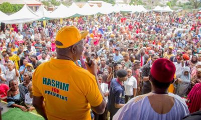 GBENGA HASHIM PROMISES N525-TO-DOLLAR EXCHANGE RATE, DRAWS MASSIVE CROWD IN ABUJA