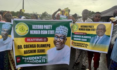 2027: Accord Members Stage Solidarity Rally In Osogbo, Declare Support For Gbenga Hashim's Presidential Ambition