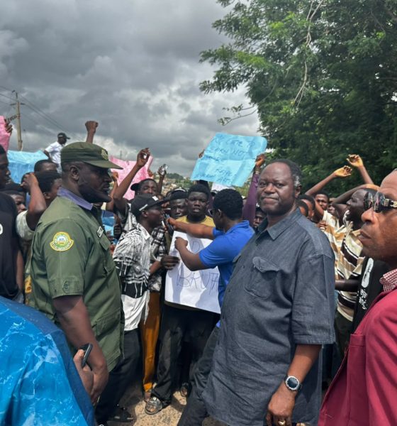 UNIOSUN students protest hostel invasion by newly recruited Nigerian army personnel, victims recount ordeal