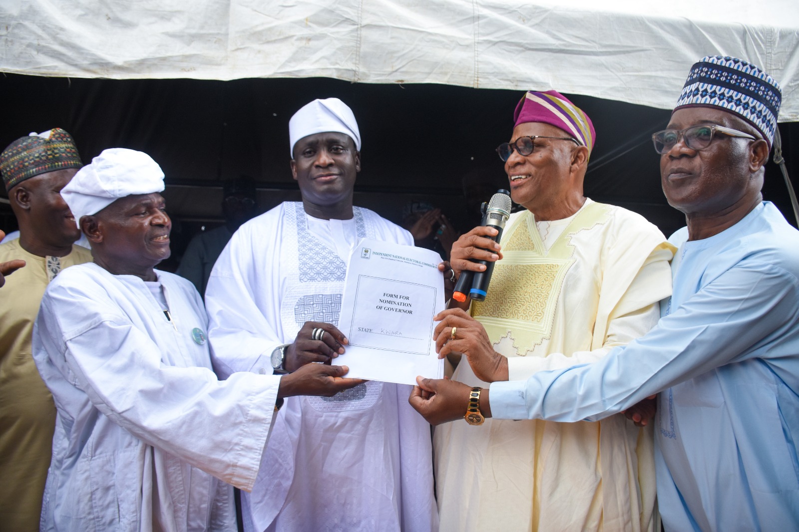 Kwara APC Guber Candidate Danladi Receives INEC Nomination Form