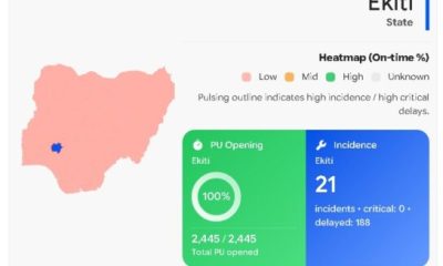 Ekiti Polls Close: INEC Records 92% Early Opening of Polling Units.