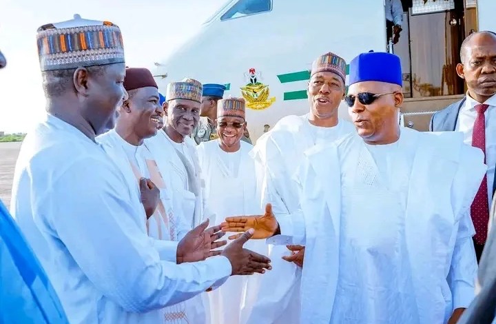 JUST IN: VP Shettima Arrives In Maiduguri For Inauguration Of Key Projects