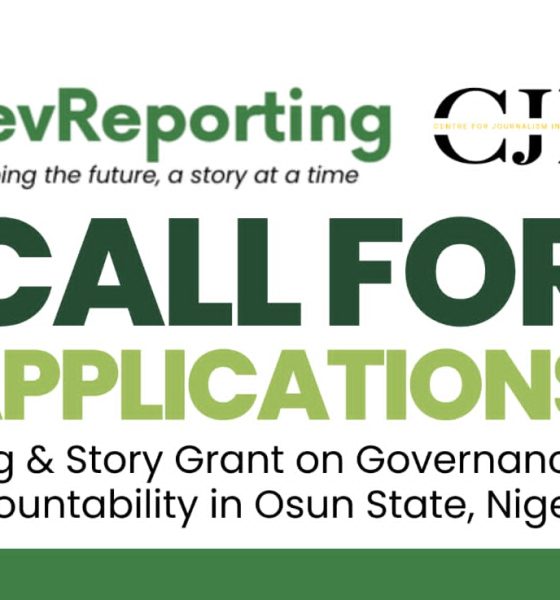 DevReporting opens training, story grant application for journalists in Osun