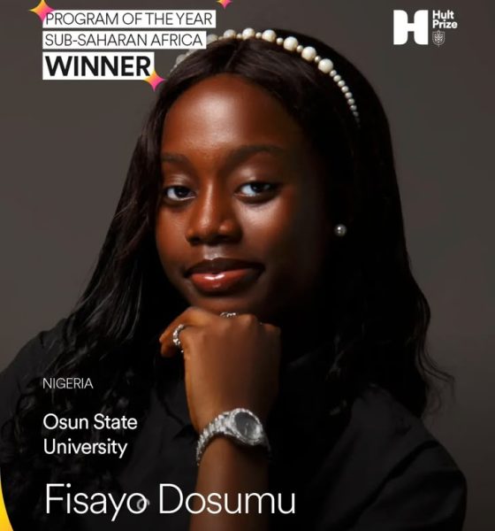 UNIOSUN Records Historic Global Triumph, Wins Prestigious Hult Prize Programme Of Year 2025 Award