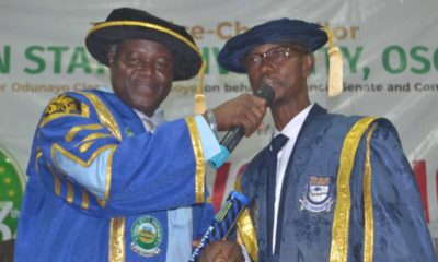 UNIOSUN VC CONGRATULATES WALE ADETU ON REAPPOINTMENT AS KOLADAISI UNIVERSITY REGISTRAR
