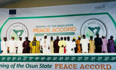 14 Osun Governorship Candidates Sign Peace Accord Ahead Of August Poll