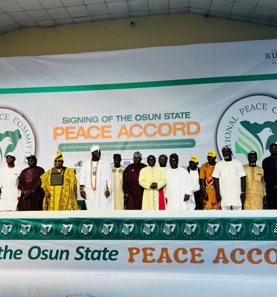 14 Osun Governorship Candidates Sign Peace Accord Ahead Of August Poll