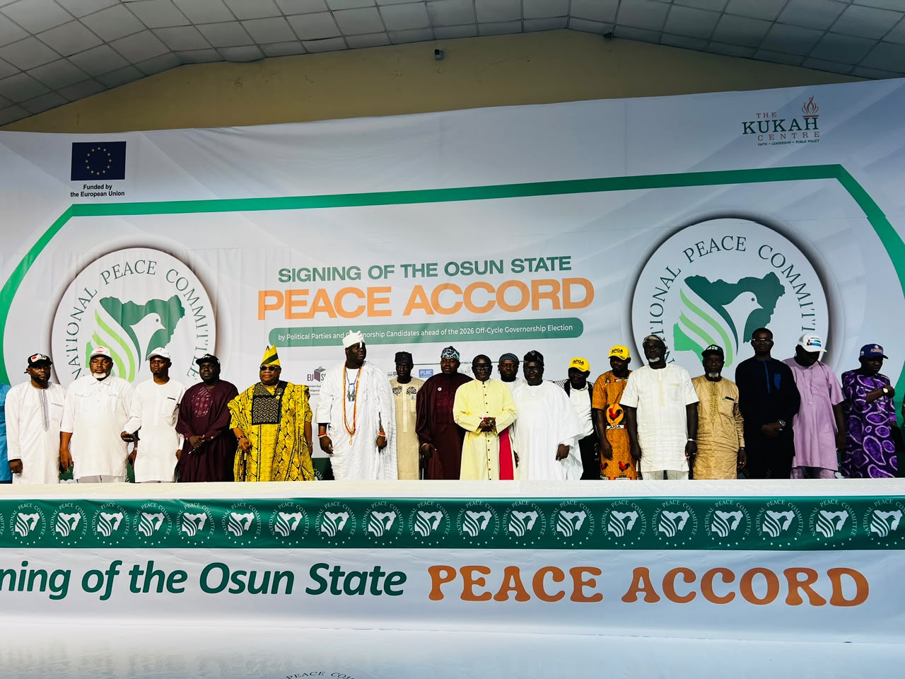 14 Osun Governorship Candidates Sign Peace Accord Ahead Of August Poll