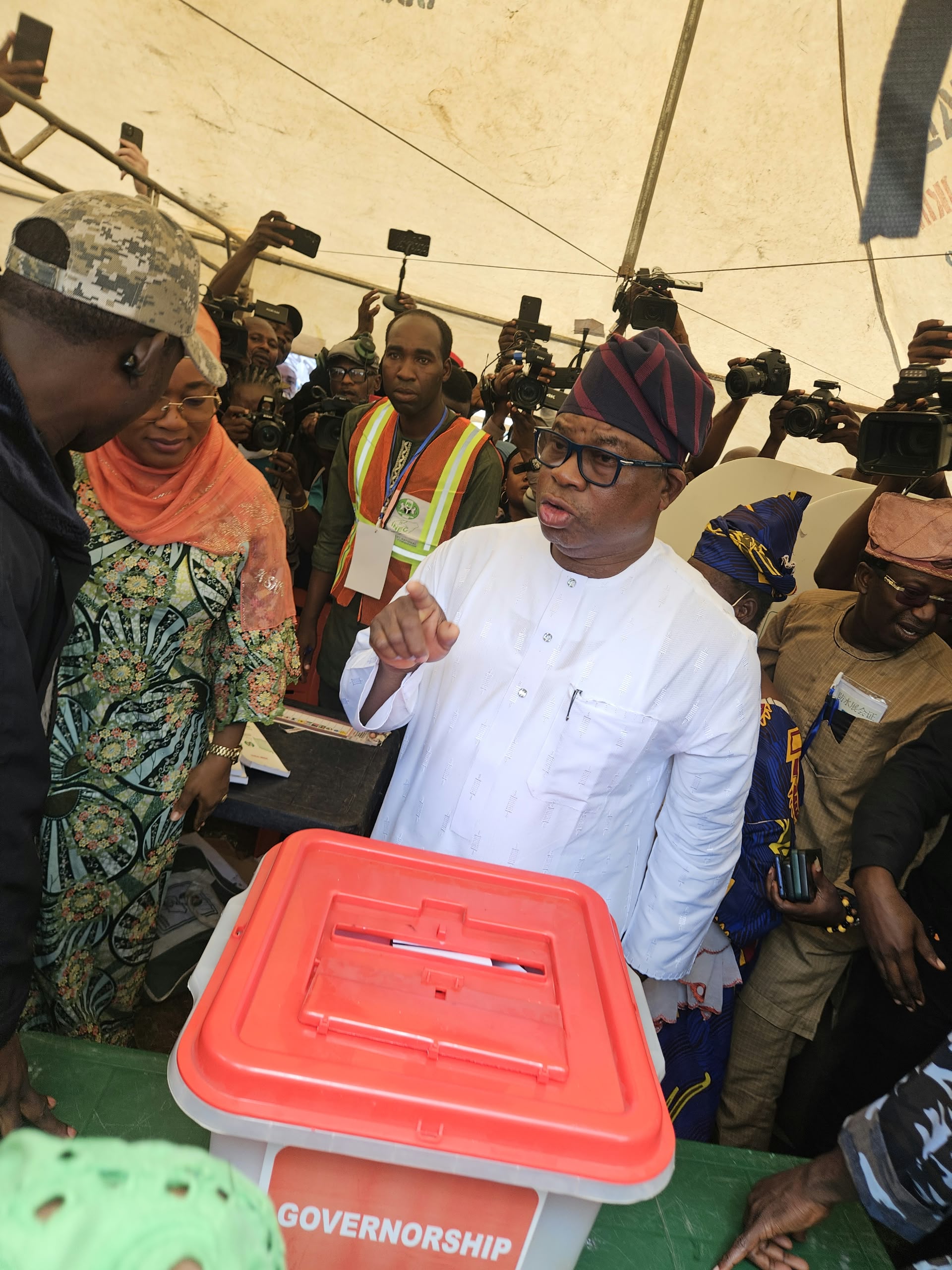 Osun Decides: APC Candidate, Oyebamiji Casts Votes, Commends Peaceful Voting