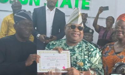 Adeleke receives Certificate of Return, vows to heal, unite, Build Osun