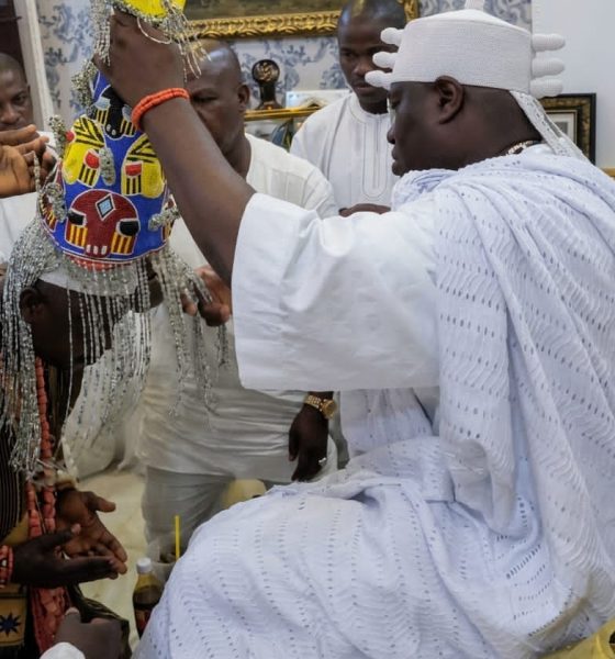 Ooni of Ife prays for Oba Adebisi on First Anniversary as Olokeolooru obalufon.
