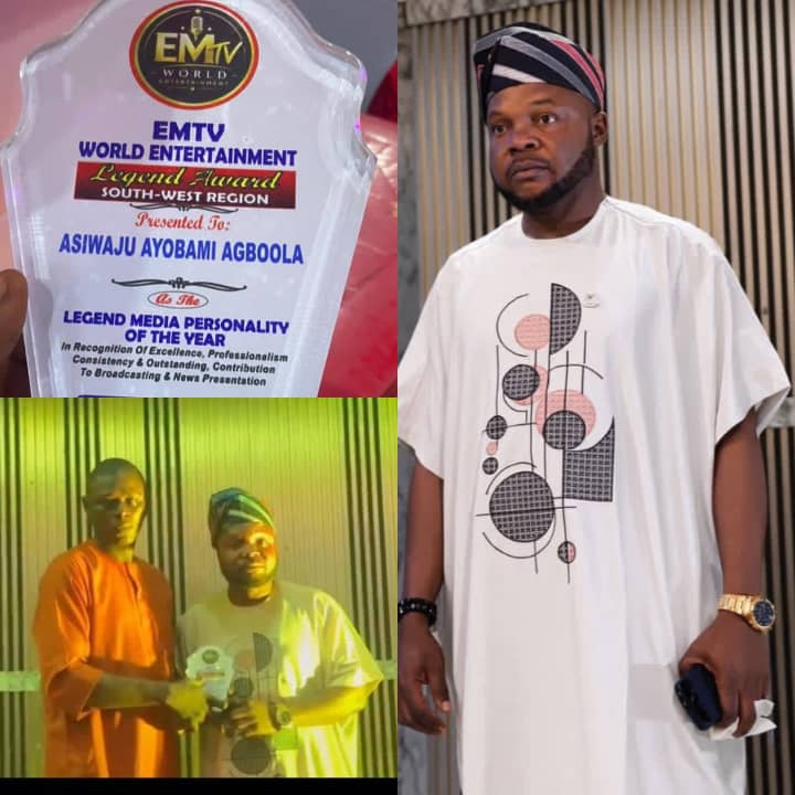 CityMirrorNews Publisher, Agboola Bags EMTV World Legend Media Personality Award